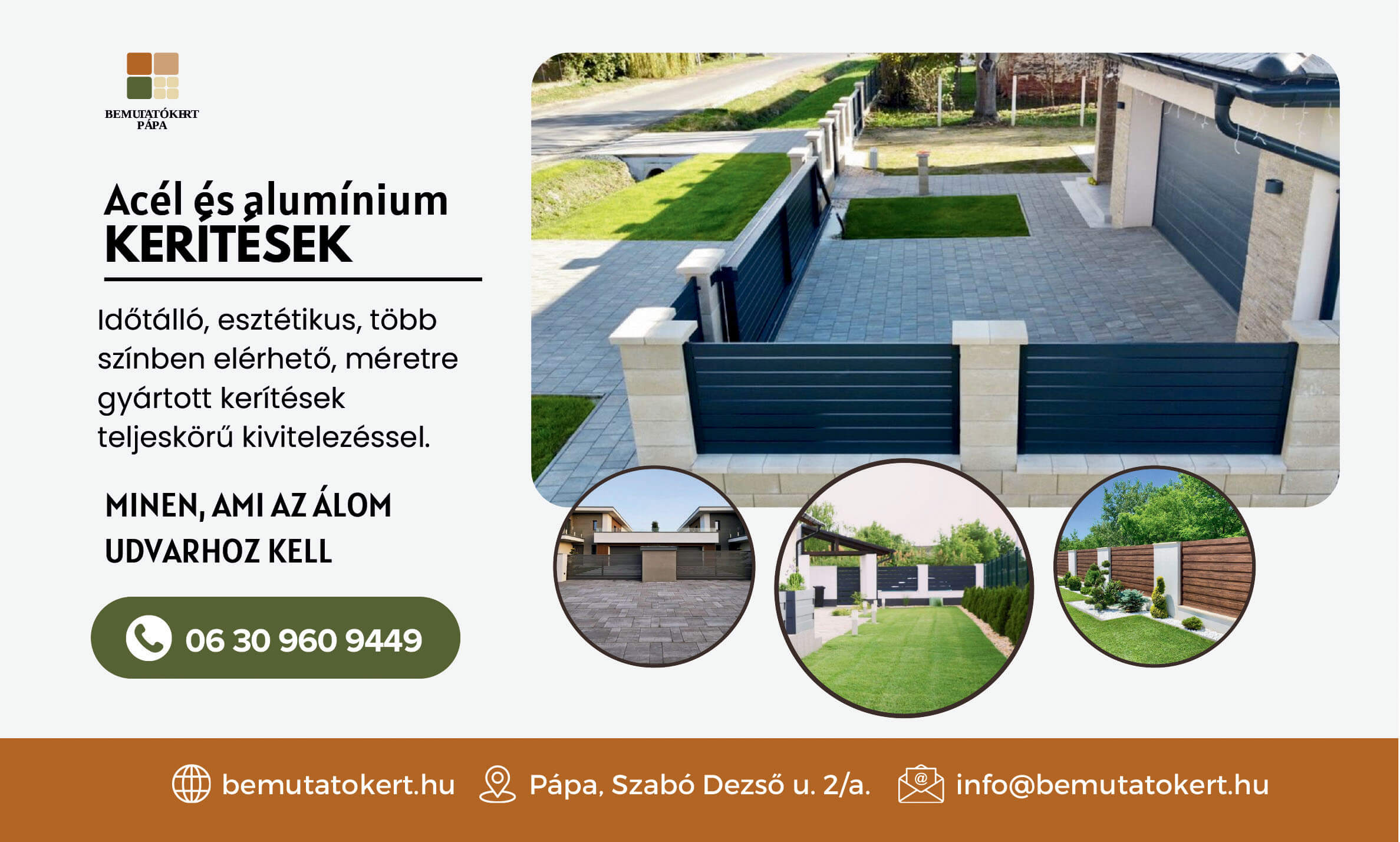 Acél és alumínium kerítések