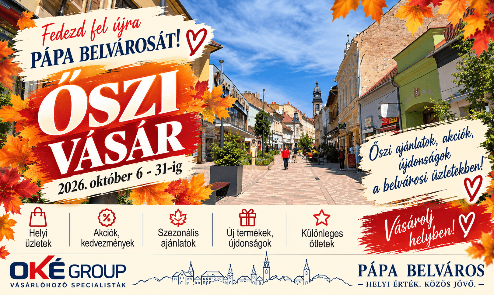 Őszi VÁSÁR Pápa Belvárosában