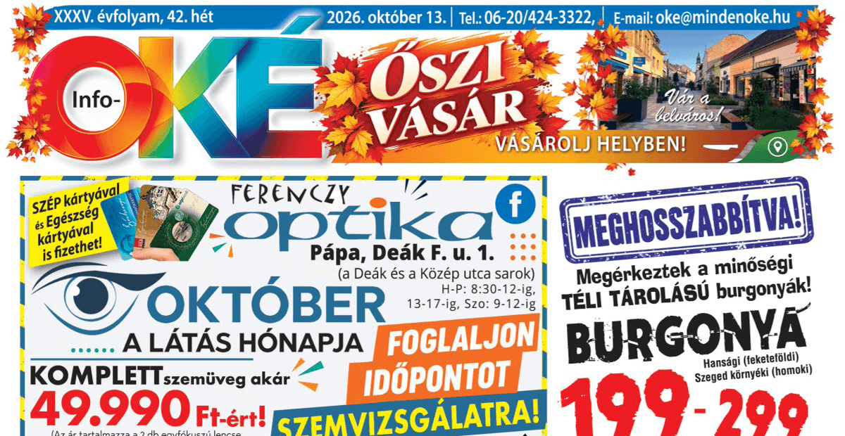 Info-OKÉ 2026/42. hét